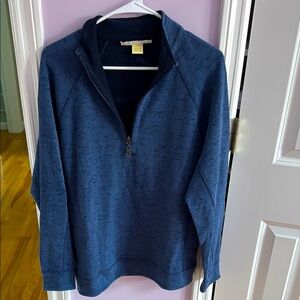 Men's Tommy Bahamas Blue Quarter-Zip Sweater